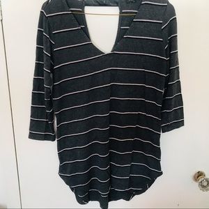 Grey Shirt 3/4 Sleeves